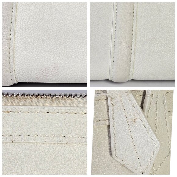 LOUIS VUITTON Leather Speedy Shoulder Bag Veau Cachemire SC Bag PM Vanille LV - Picture 12 of 16